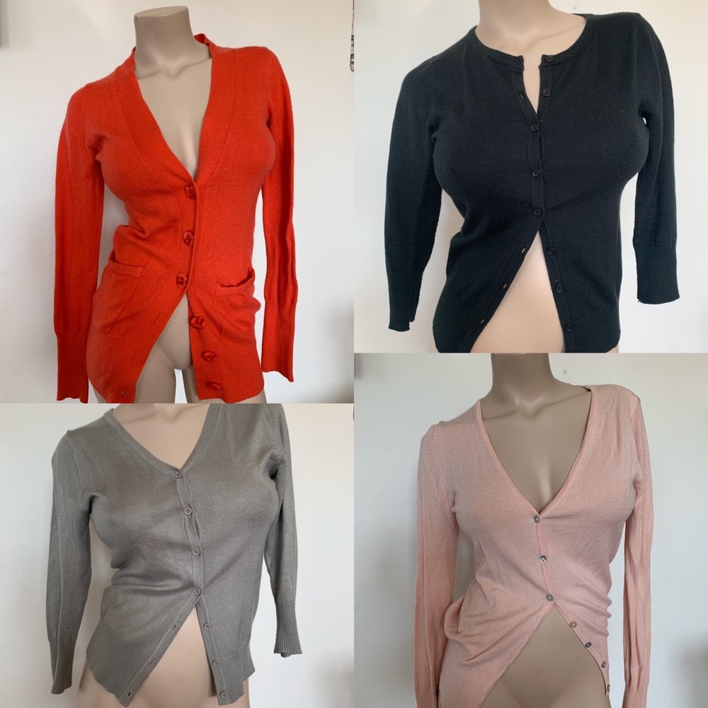 Bundle of 4 cardigans.